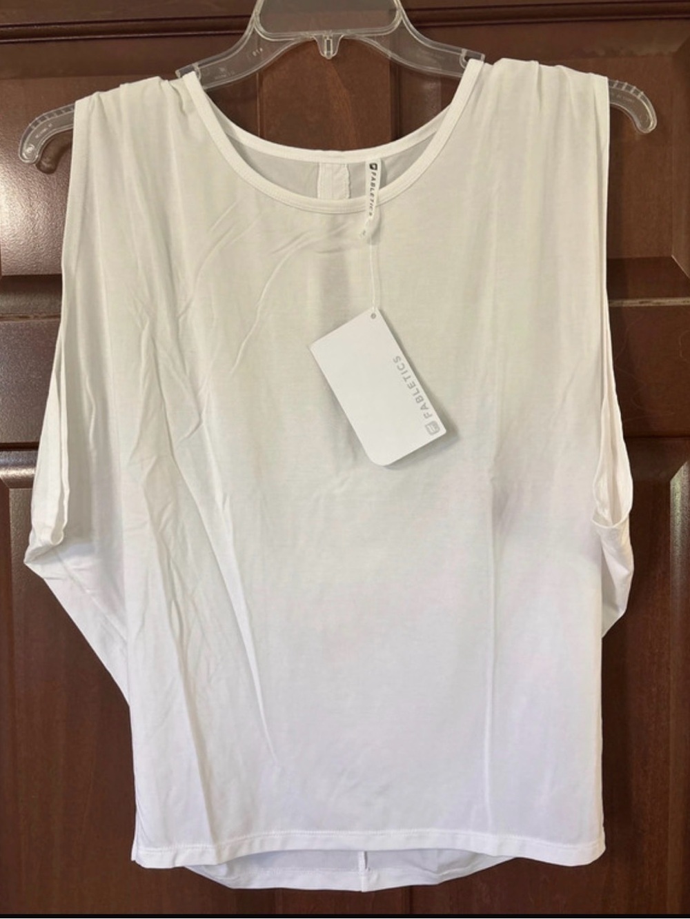 NWT fabletics Terri Tank size small white